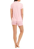 Women's Short Sleeve Lush Luxe Rib Pajama Set