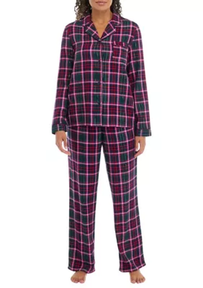 Plaid Flannel Pajama Set