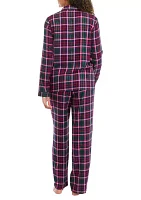 Plaid Flannel Pajama Set