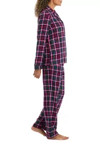 Plaid Flannel Pajama Set