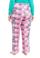 Plus Butterknit Printed Sleep Pants