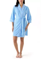 Honeycomb Knit Wrap Robe