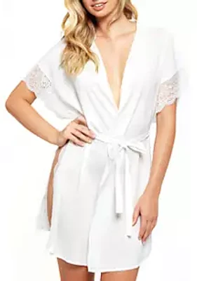 iCollection Sherry Lace High Slit Robe