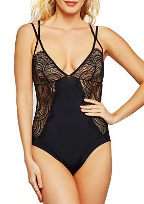 Tanya Lace Overlay Day and Night Bodysuit