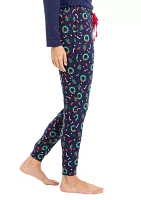 Women's Holiday Wreaths Jogger Pajama Pants