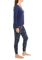 Women's Holiday Wreaths Jogger Pajama Pants