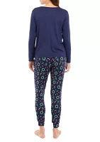 Women's Holiday Wreaths Jogger Pajama Pants