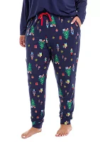 Plus Nutcracker Pajama Jogger Pants