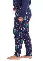 Plus Nutcracker Pajama Jogger Pants