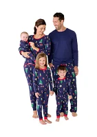 Plus Nutcracker Solid Long Sleeve Pajama Top