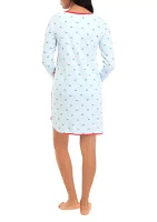 Women's Jolly Stripe Long Sleeve Nightgown