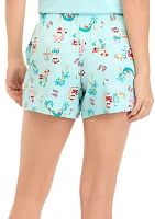 Women's Beachy Christmas Pajama Shorts