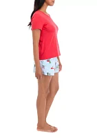 Women's Holiday Shopping Pajama Shorts