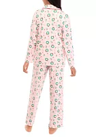 Women's Holiday Wreaths Pajama Set