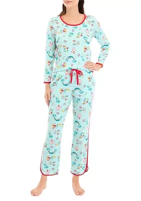 Women's Beachy Christmas Pajama Set