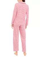 Women's Red Stripe Pajama Set