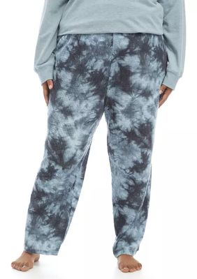 Plus Waffle Knit Hacci Pajama Pants