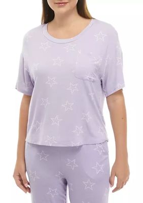 Rayon Spandex Pocket Pajama T-Shirt