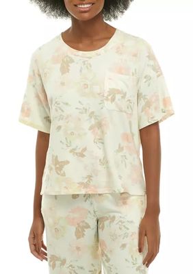 Ribbed Pocket Pajama T-Shirt