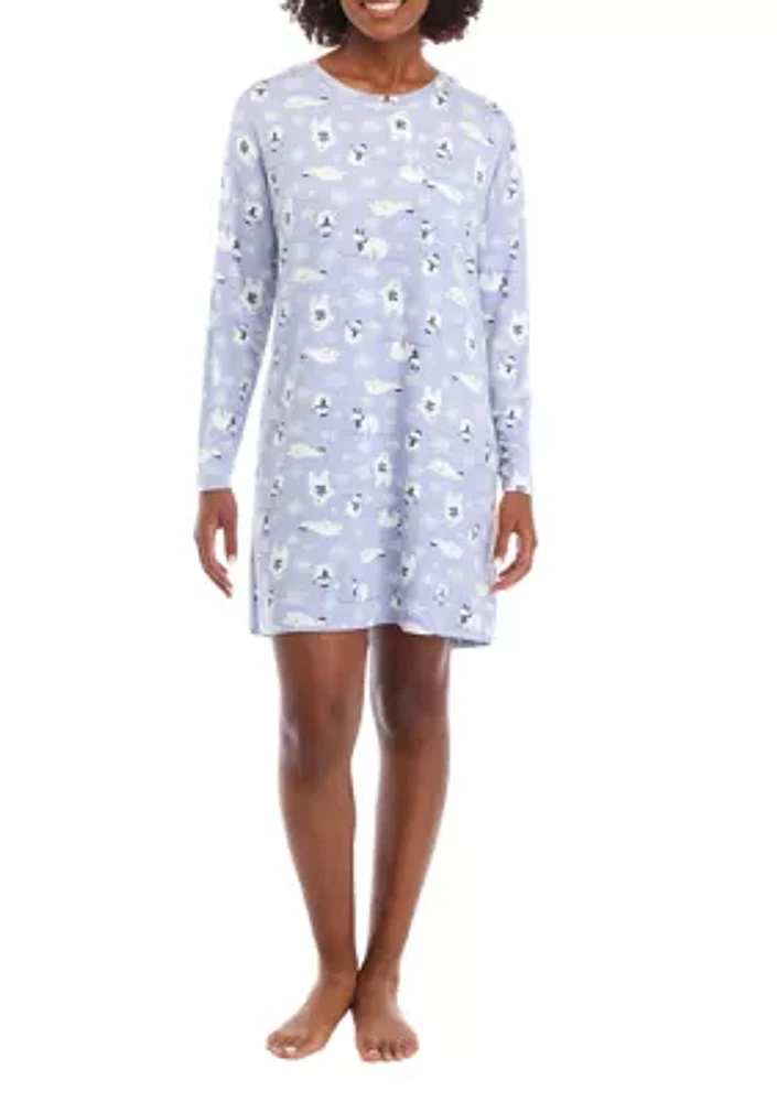 Long Sleeve Sleep Dress