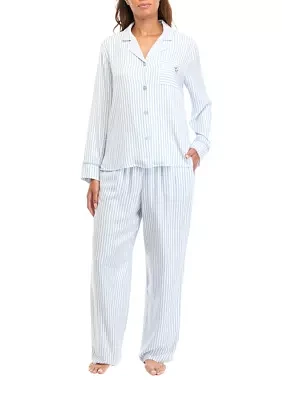 Woven Stripe Pajama Set