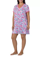 Plus Short Sleeve Sleepshirt