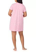 Plus  Short Sleeve Sleepshirt