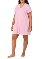 Plus  Short Sleeve Sleepshirt