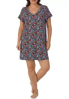 Plus Ruffle Sleeve Nightgown