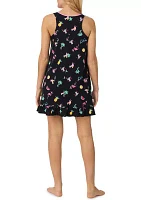 Sleeveless Printed Chemise