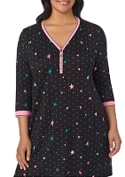 Plus Printed Sleepshirt