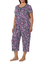 Plus Cropped Pajama Set