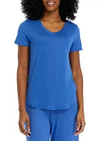 Women's Luxe Knit Short Sleeve Pajama T-Shirt