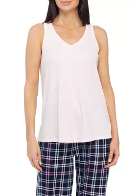 Women's Sleeveless Luxe Knit Sleep Tank Top