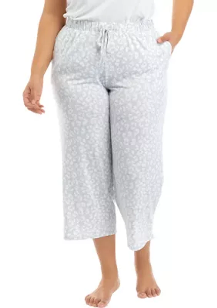 Plus Luxe Knit Capri Pajama Pants