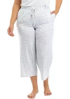 Plus Luxe Knit Capri Pajama Pants