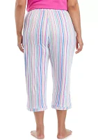 Plus Luxe Knit Capri Pajama Pants