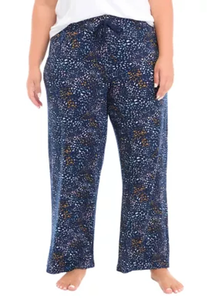 Plus Printed Pajama Pants