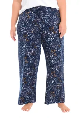 Plus Printed Pajama Pants