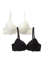 Lace Light Push Up Bra - 2 Pack