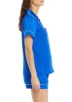 Women's Satin Jacquard Pajama Set