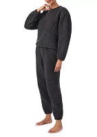 Women's Long Sleeve Top and Jogger Lounge Set