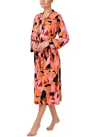 Women's Long Sleeve Printed V-Neck Dress