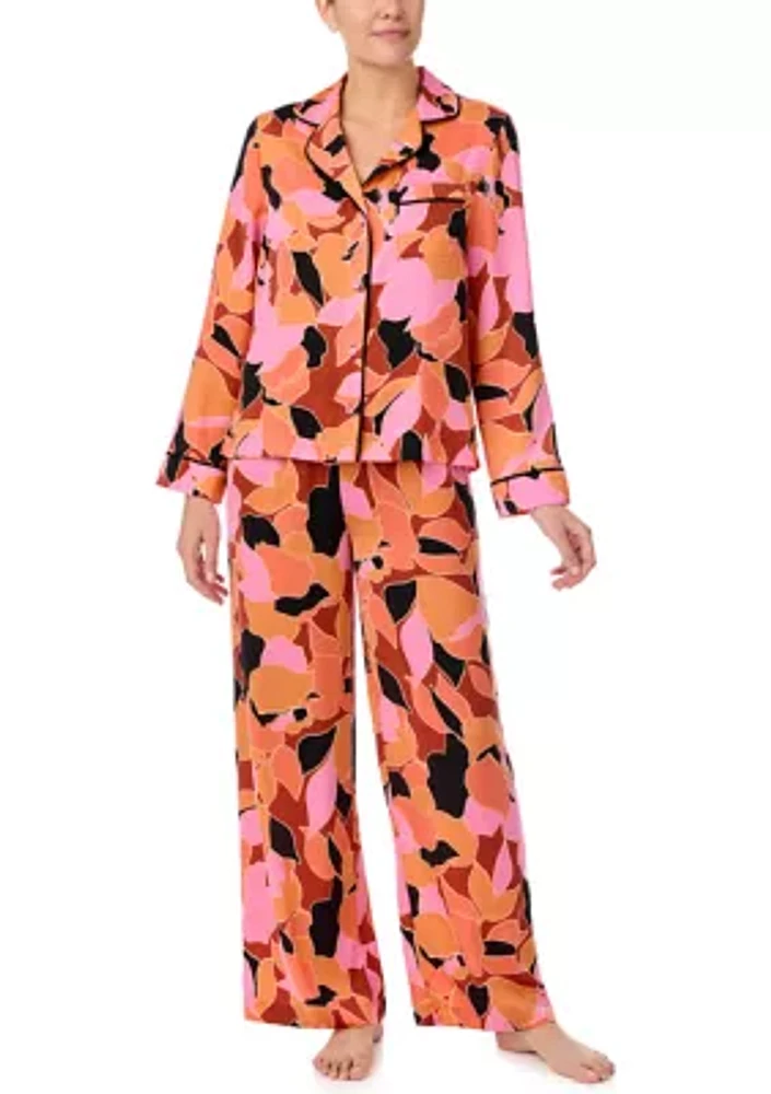 Printed Notch Pajama Set