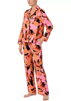 Printed Notch Pajama Set