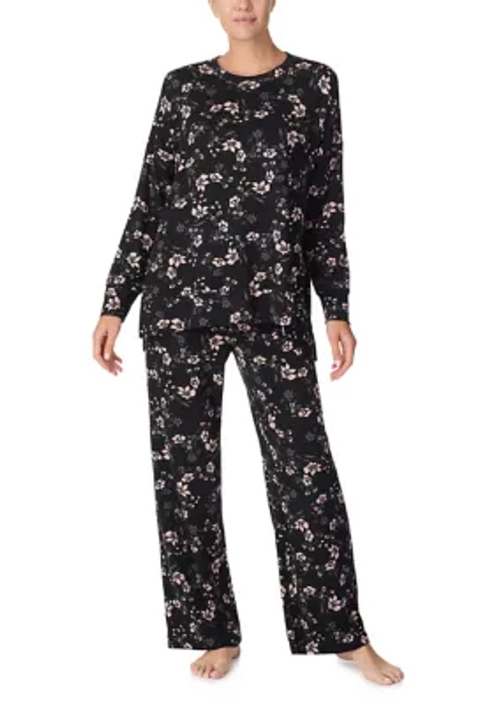 Women's Oversized Top and Pants Pajama Set