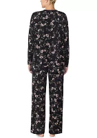 Women's Oversized Top and Pants Pajama Set