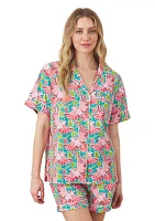 Short Sleeve Set - Playful Parrots