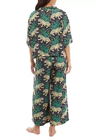 Women's Satin Bagheera Pajama Set