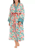 Flock of Flamingos Satin Robe